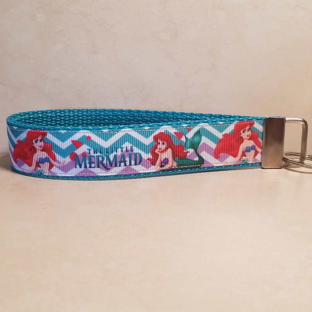 Ariel Little Mermaid Handcrafted Key Fob